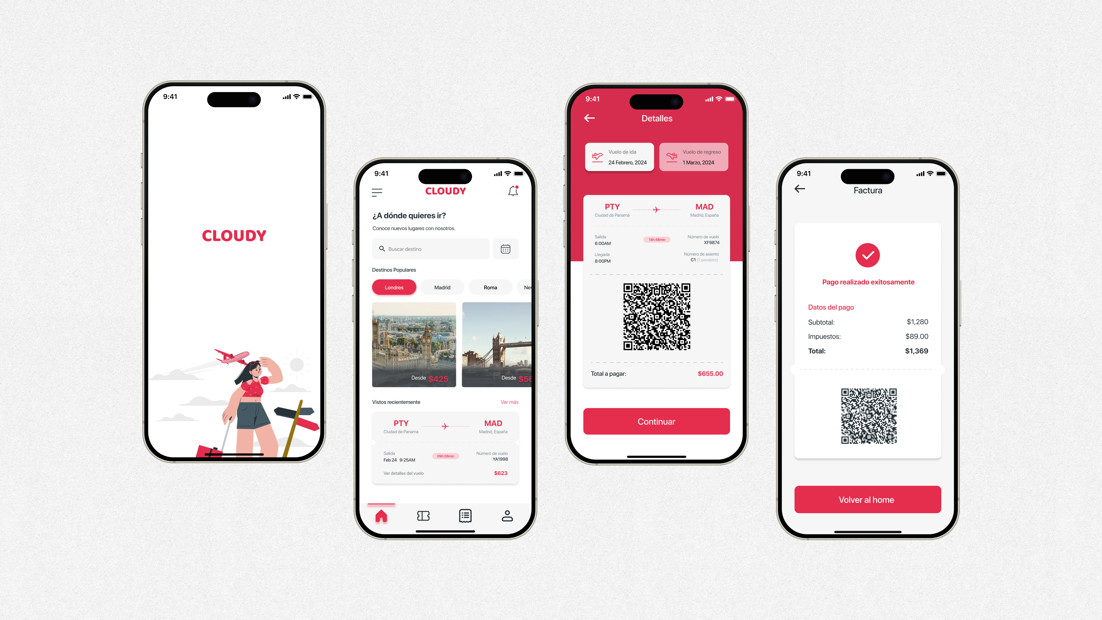 Flight Booking App - Cloudy