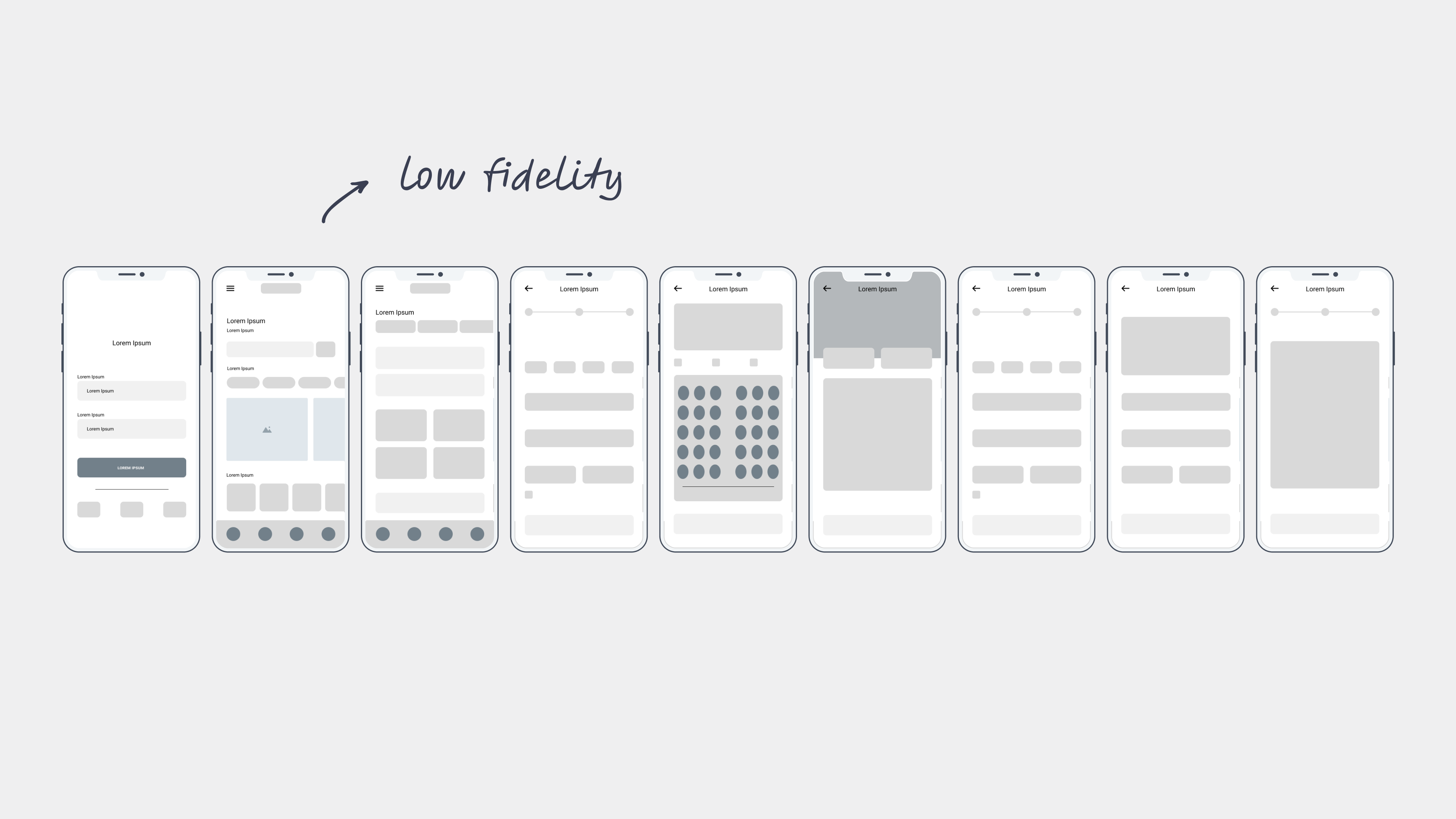 Flight Booking App - Cloudy - Wireframes