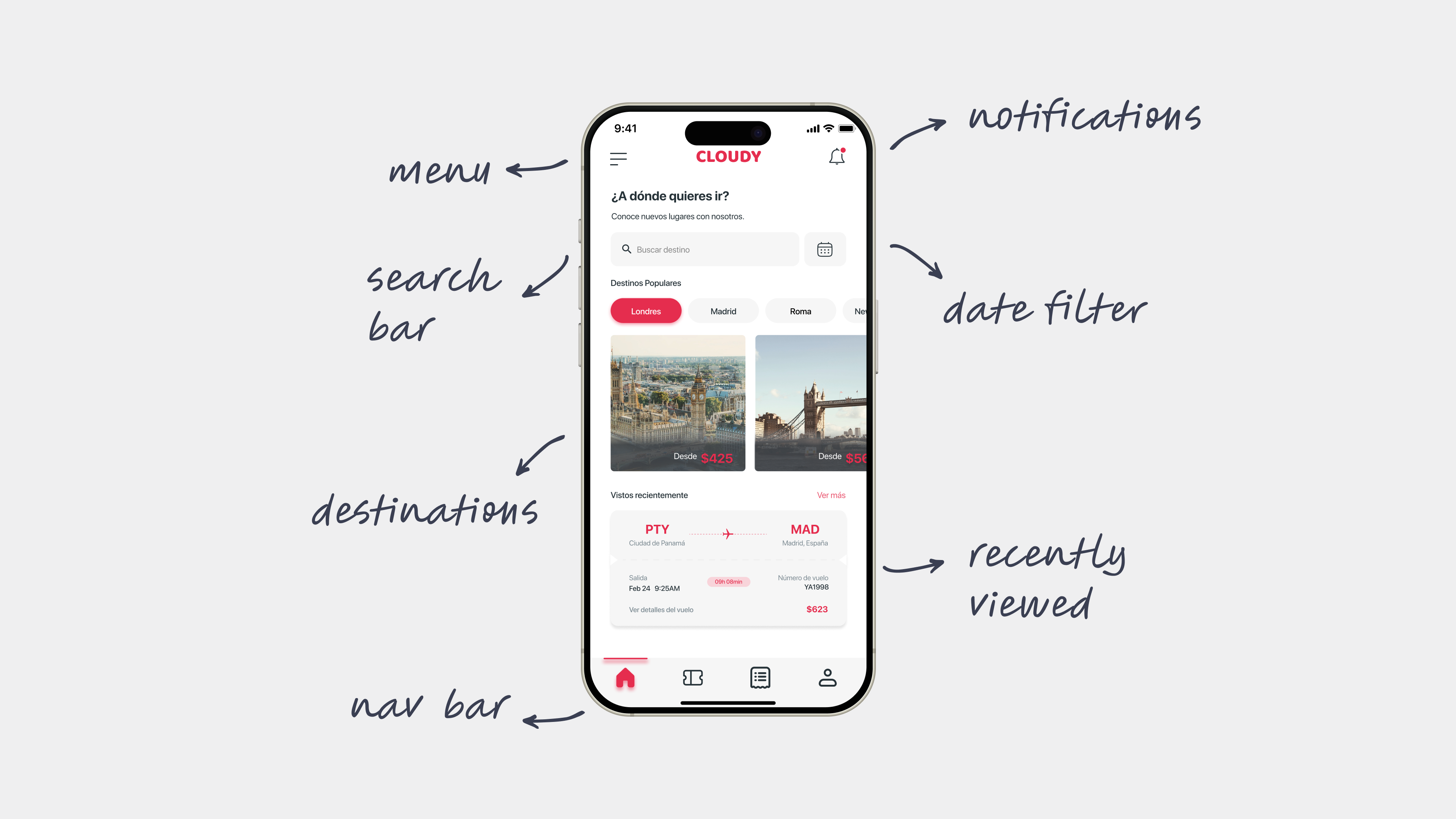 Flight Booking App - Cloudy - After