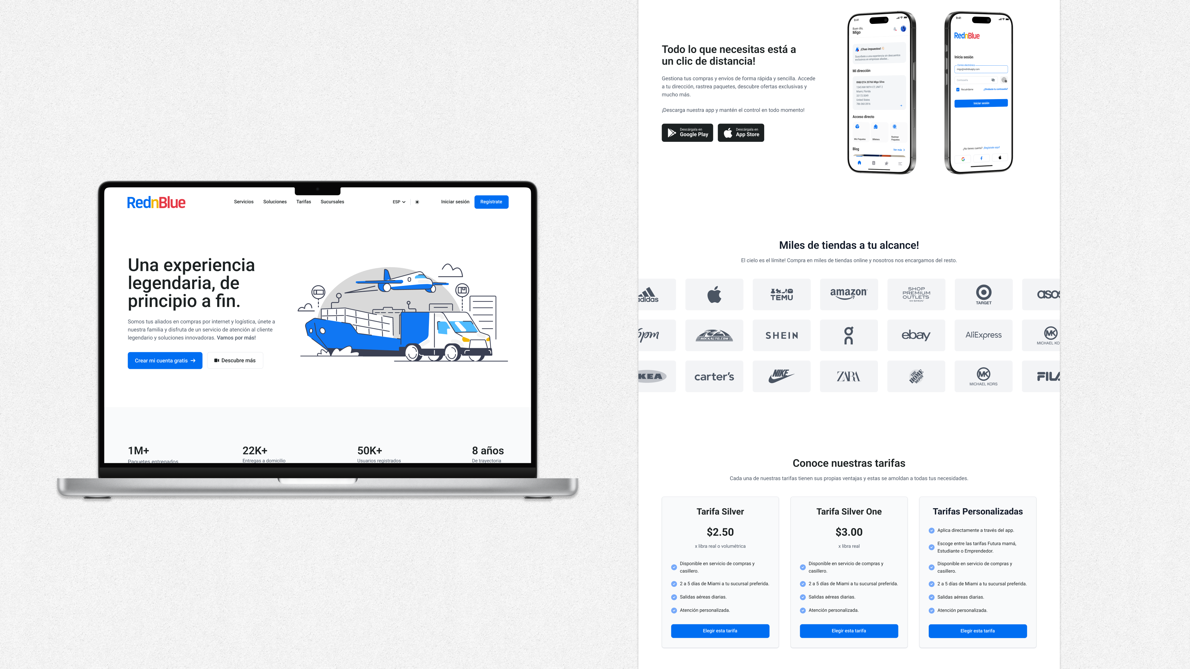 Responsive website Redesign - RednBlue - After